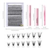 FREEORR 280Pcs Lash Extension, Wispy Fluffy Eyelash Cluster, 9-16mm DIY