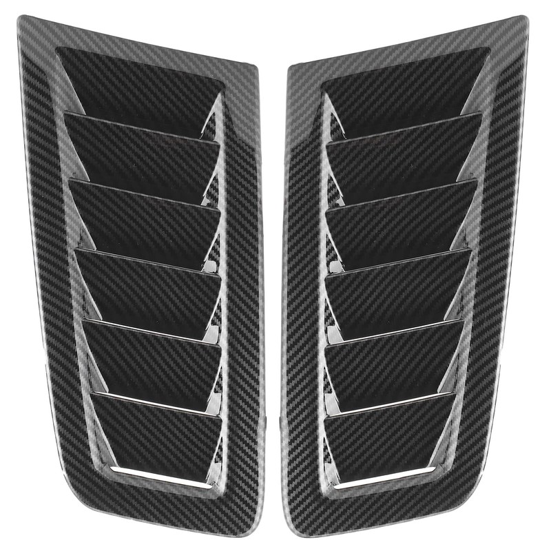 Aramox 2Pcs Universal Bonnet Air Vents Engine Hood Car Exterior
