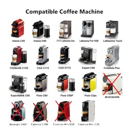 i Cafilas 2 Pcs Refillable Reusable Stainless Steel Coffee Capsule Nespresso Pods 1 Teaspoon + 1 Cleaning Brush