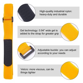 SUPERFINDINGS 16pcs 8 Colors 24.4inch Versatile Bike Rack Straps Nylon Adjustable Bike Rack Strap Hook and Loop Cord Organizer Wire Ties Reusable Cable Ties for Bike Carriers Wheel Pump Cable