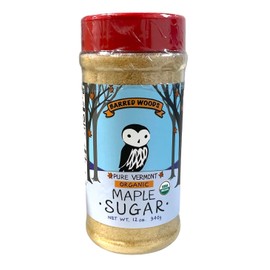 Organic Pure Vermont Maple Sugar - 12 oz Jar - Barred Woods Maple