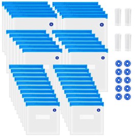 Reusable Food Storage Bag,Kiwinvou Portable Vacuum Sealer Freezer Bags,Dry and Moist Food Preservation for Vac Storage,Food Storage Bag for Kitchen Storage & Organisation,3 Size (40 Pcs)