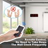 Sukeen Digital Wall Clock Digital Alarm Clock Silent Alarm Clock