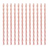 Sunshine Mason Co. Plastic Reusable Drinking Straws 12 Pieces, Red