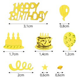Happy Birthday Confetti Table Decoration Birthday GoldRock Confetti Birthday, Confetti Birthday, Happy Birthday Confetti Decoration, Happy Birthday Decoration Woman Man, Birthday Table Decoration,