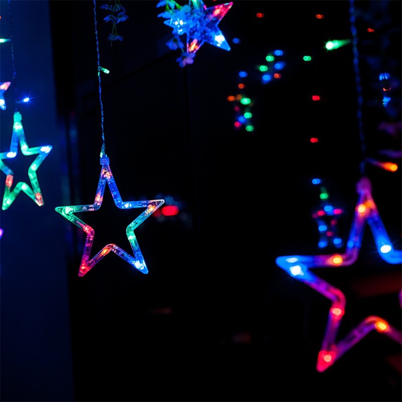 138 LEDs Star String Light Style Decorative Light for Wedding