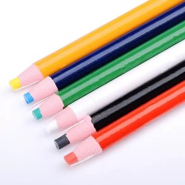 LiZEROGDAX 9 Pcs Assorted Colors Peel-Off China Marker Grease Wax Pencils, Art Crayons Marking Paper-Wrapped Painting Pen for Drawing Coloring