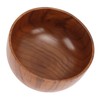 Wood Soup Bowl Unique Texture Exquisite Smoothly Round Wooden Bowl