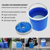 Ashintar Collapsible Bucket,Portable Outdoor Hiking Water Picnic Buckets for Camping,
