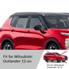 Voron Glass in-Channel Extra Durable Rain Guards for Mitsubishi Outlander