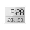 Digital Alarm Clock LCD Screen Temperature Humidity Time Display Electronic
