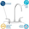 Pacific Bay Lynden Modern High Arc Kitchen Sink Faucet -