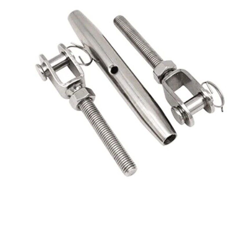 316 Stainless Steel Jaw and Jaw Closed Body Turnbuckle, 5/16"