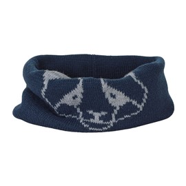 Sterntaler Baby Girls' Reversible Knitted Slip-On Scarf Panda Winter Scarf, navy