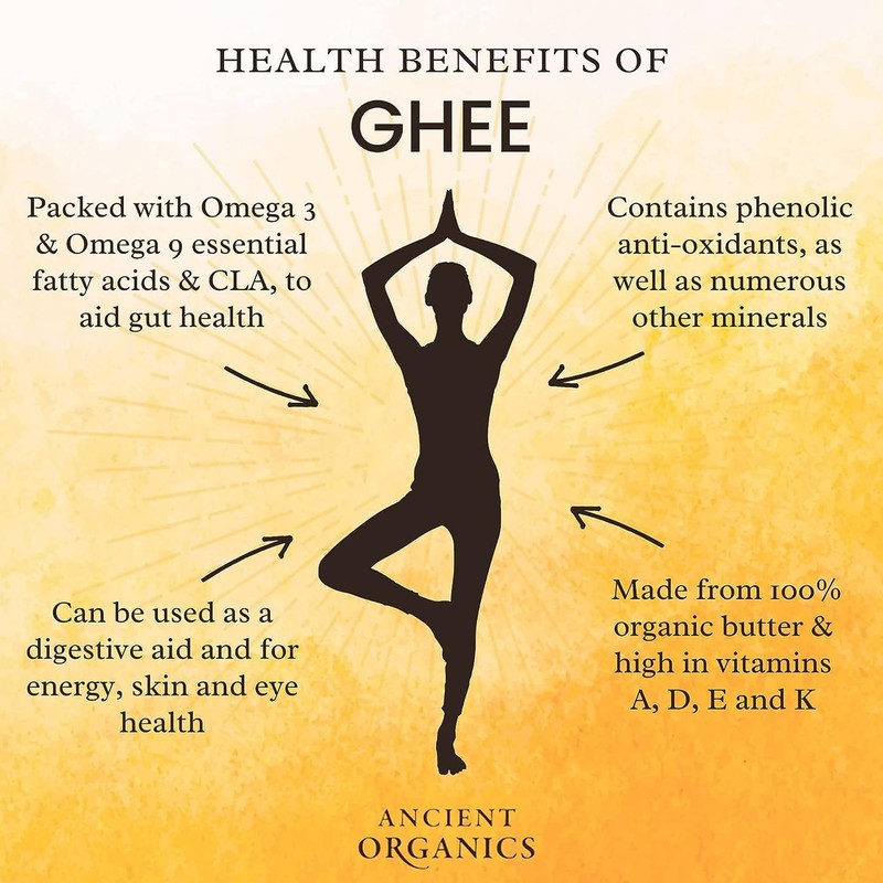 Ancient Organics Salted & Plain Ghee - Organic Grass Fed