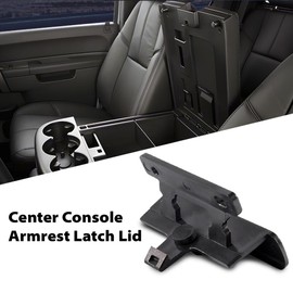 G-PLUS Center Console Latch Compatible with Chevy Silverado Tahoe Suburban/GMC Yukon Sierra 2007-2014 Armrest Lid Lock Replace for 20864151 20864153 20864154