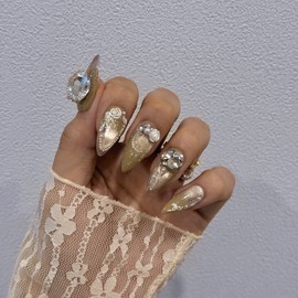 Magnetic Nail Golden Olive Beige✨ - M-Ballerina / 자석네일 골든 올리브 베이지✨ - M-발레리나
