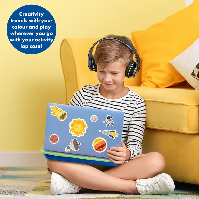 abeec Colouring & Activity Lap Case Blue | Kids Travel