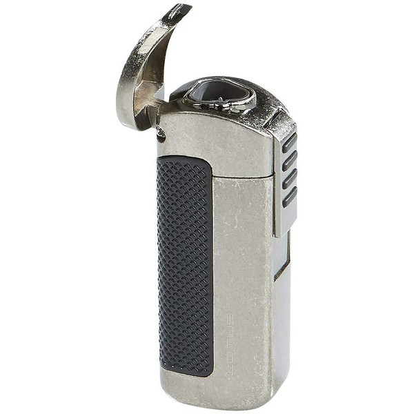 Lotus CEO Triple Torch Flame Lighter w/ Cigar Punch - Antique Pewter