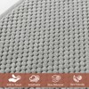 HNPSTBNO Set of 4 Memory Foam Chair Cushions Grey, Comfortable
