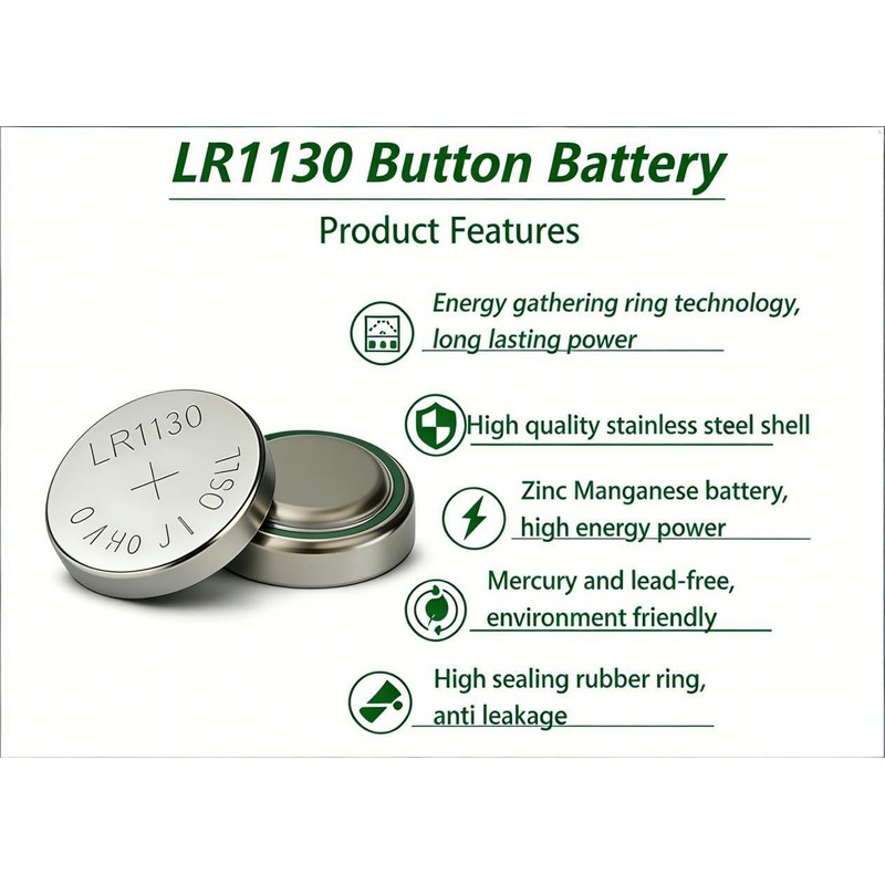Soyasi LR1130 AG10 SG10 389 LR54 LR1131 SR1130 Premium Alkaline