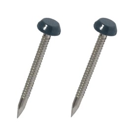 250 x Anthracite Grey UPVC 30mm Poly Top Pins Plastic Headed Fascia Fixings