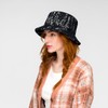Kangol Women's Needlepunch Floral Bucket Beret Hat, black