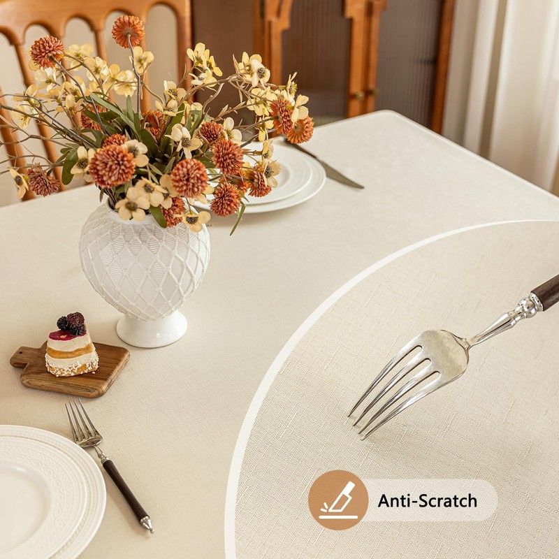 Seenus - Mantel rectangular, resistente al agua, lavable, adecuado para