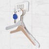 4 Hole Clothes Rack, Plastic Wall Mounted Clothes Storage Rack