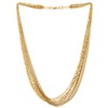 Gold Color Multi-Strand Mixed Chains, Layered Statement Necklace, Dress