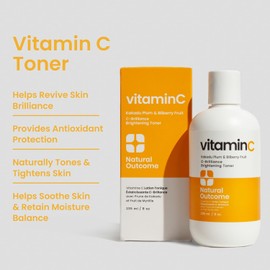 Kakadu Plum and Bilberry Fruit 8 oz Vegan Unscented Daily Witch Hazel Facial Natural Results C-Brilliance Vitamin C Toner for Astringency / 카카두 플럼과 빌베리 프루트 8온스 비건 무향의 얼굴용 데일리 위치 헤이즐 페이셜 떫은맛을 위한 자연스러운 결과 C-브릴리언시 비타민 C 토너