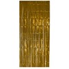 Foxxeo 35011 | Tinsel Curtain 91X244 cm Various Colours, Gold