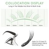 NATUHANA W Shape Clover Eyelash Extension 3D Prefabricated Fan 0.07