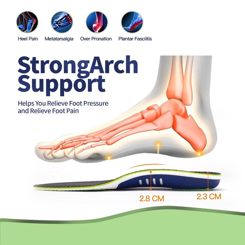 OISENSE Orthopaedic Insoles Men Women 45-46