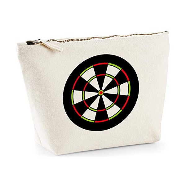 Hippowarehouse Dartboard printed make up cosmetic wash bag 18x19x9cm