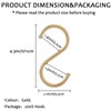 20Pcs Gold S Hooks,Aluminum Alloy S Shaped Universal Hooks,Heavy Duty