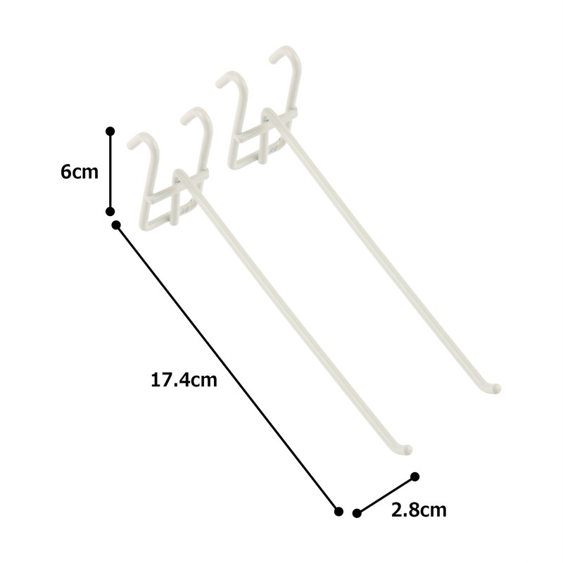 Iris Ohyama MPA-F15 Mesh Panel Hook, 5.9 inches (150 mm),