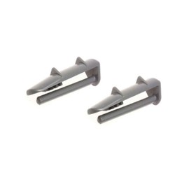 Pack of 2 Plastic End Caps Rail Stop Compatible with Beko Whirlpol Dishwasher