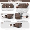 TAOCOCO 100% Waterproof Recliner Cover, Non-Slip Washable Reclining Couch Cover