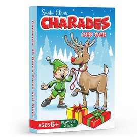 Santa Claus Charades for Kids Ages 6+ – a Fun Family Christmas Game Kids and Adults can Play Together - No Reading is Required to Play - a Great Gift, Stocking Stuffer or Party Game – No Timer Needed