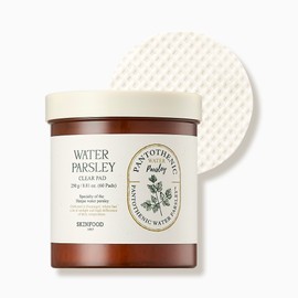 skin food [Skinfood/2 units] Pantothenic Water Parsley Clear Soothing Pads 60 sheets 250g_Water parsley pads / [스킨푸드/2개] 판토테닉 워터 파슬리 클리어 진정 패드 60매 250g_미나리패드