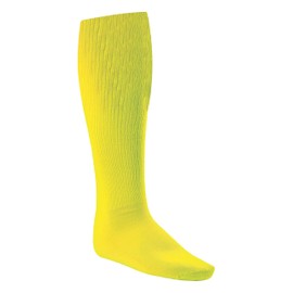 Champion Sports Rhino® All Sport Socks - Machine Washable Sport Sock - for Baseball, Football, Soccer - Cushioned Tube Sock - Stay-in-Place Fit - Size: X-Large (13-15) - Neon Yellow
