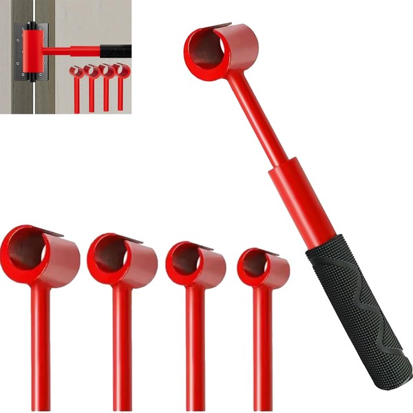 4-in-1 Hinge Adjustment Wrench, Multi-Size Stainless Steel Tool with Non-Slip