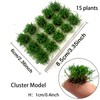 15 Pcs 10mm Miniature Wild Flower Plants - Diorama, Train,