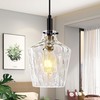 Vaziden Modern Hammered Glass Pendant Lighting for Kitchen Island 1