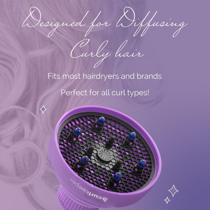 Curl Keeper Diffuser Hair Dryer for Curly Hair - Pop