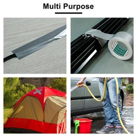 CLAVICHORD Duct Tape Heavy Duty Waterproof - 3 Rolls Total 105 YDS Silver Duct Tape No Residue Tear by Hand Strong Adhesive for Indoor Outfoor Home Repairs