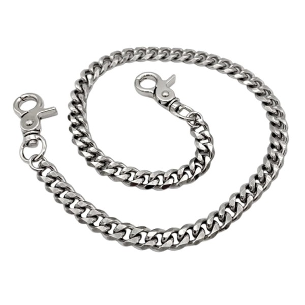 Heavy Duty Metal Waist Chain,key chains for men,Punk Silver Wallet