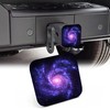 NITAHHHY Trailer Hitch Cover, Spiral Blue Purple Starry Galaxy 2