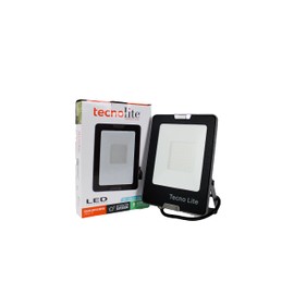 Tecnolite - Lámpara Reflector Zibal IV, Reflector Led Exterior para Jardín o Patio, Luz de Día 50 W y 4500 Lumens, Estructura Resistente a la Interperie, 18.2x13.7